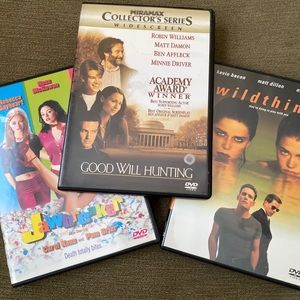 3,R rated DVDs Good Will Hunting, Jawbreaker and Wildthings